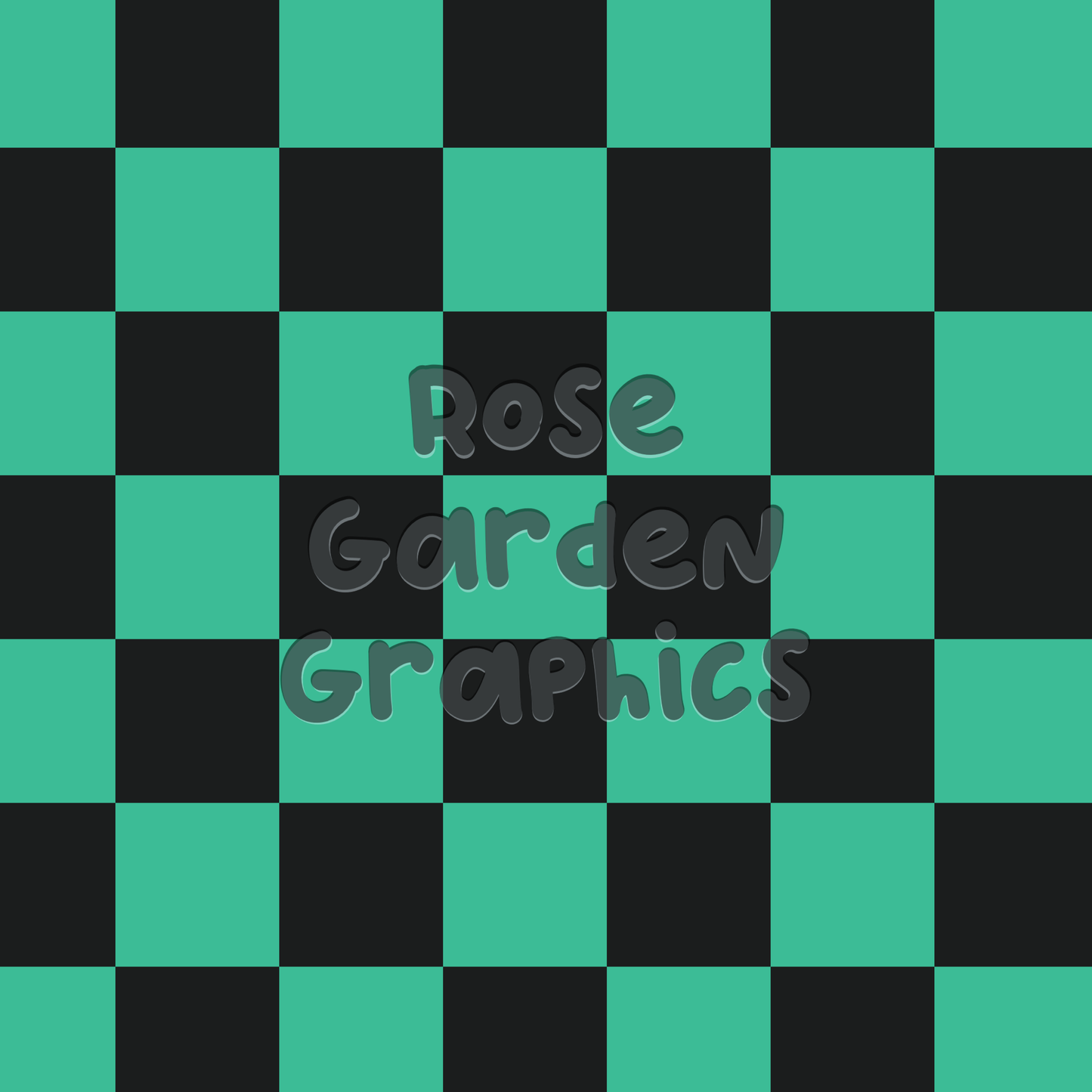 Teal Checkers Seamless Image