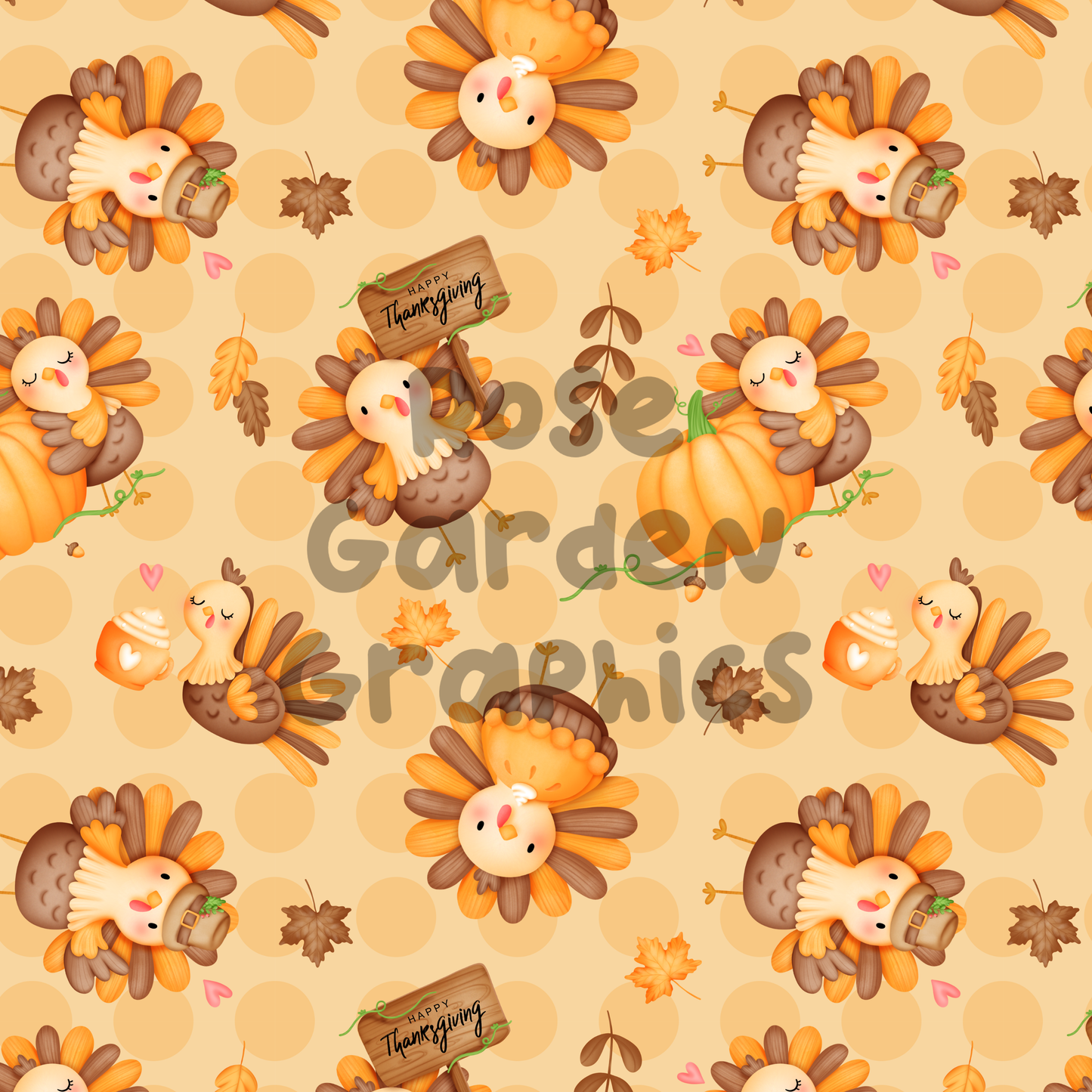 Imagen perfecta de pavos de Acción de Gracias