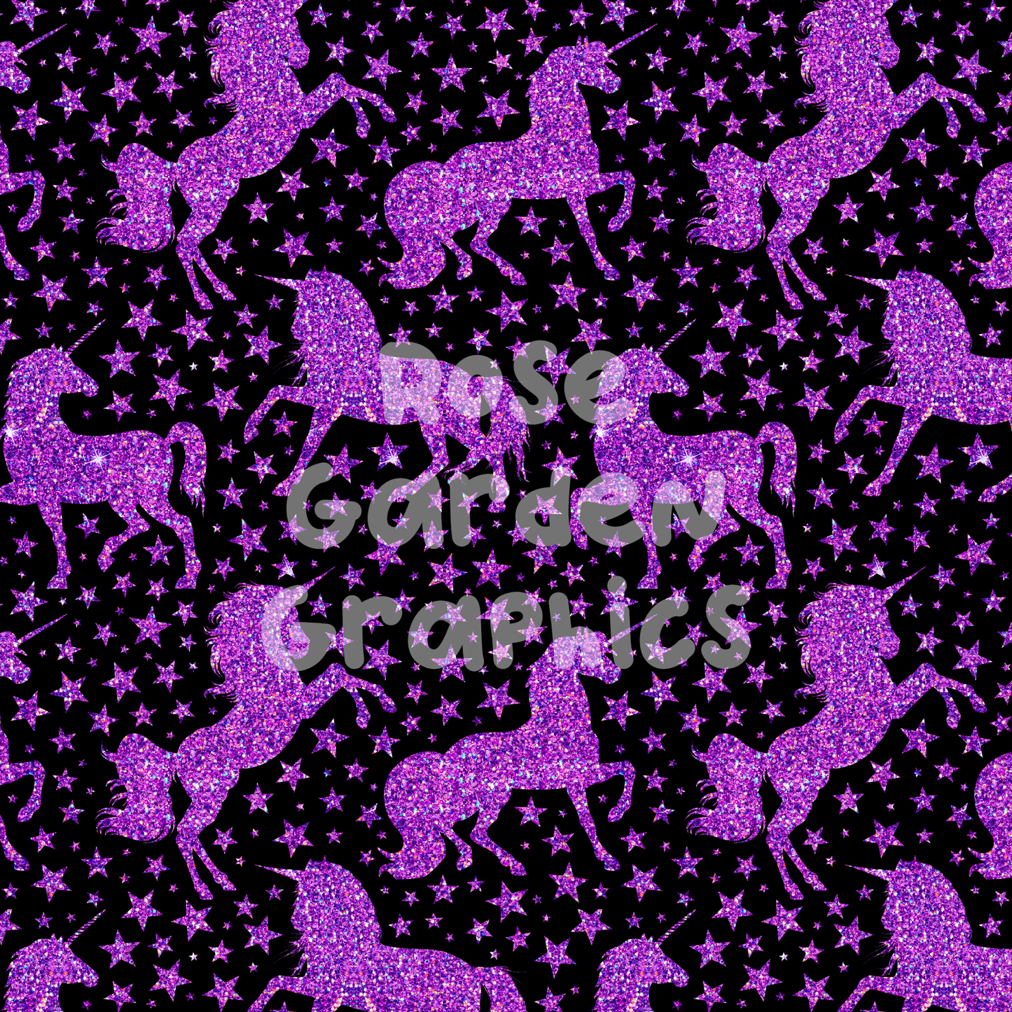 Sparkle Unicorns Purple 2 Seamless Images Bundle
