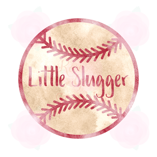 Vintage Baseball Lace "Little Slugger" PNG