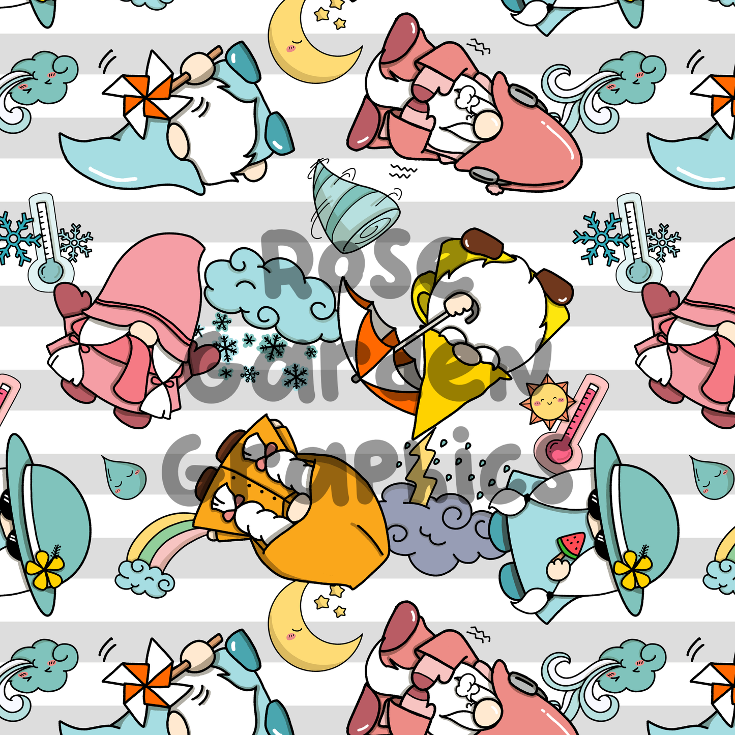 Imagen perfecta de gnomos meteorológicos