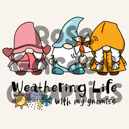 Weather Gnomes "Weathering Life with My Gnomies" PNG