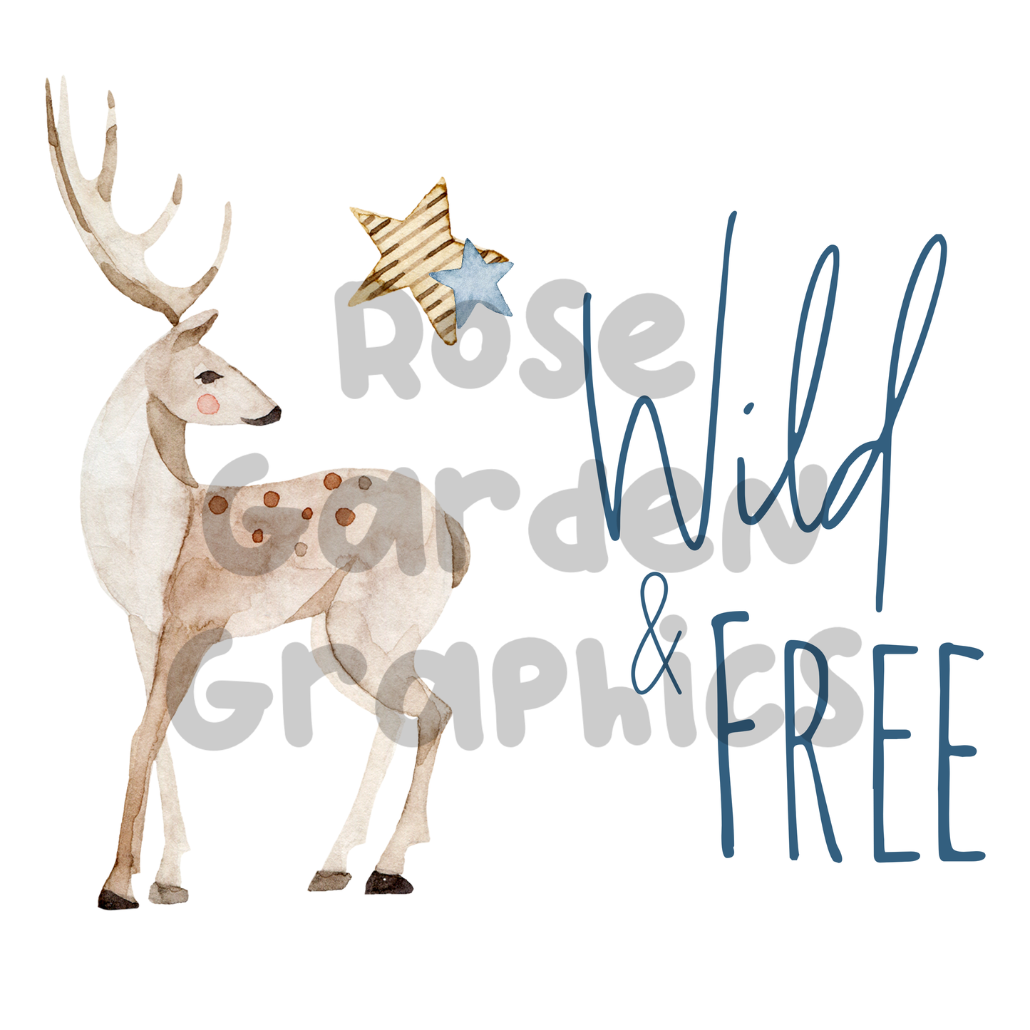 Ciervos de invierno "salvajes y libres" PNG