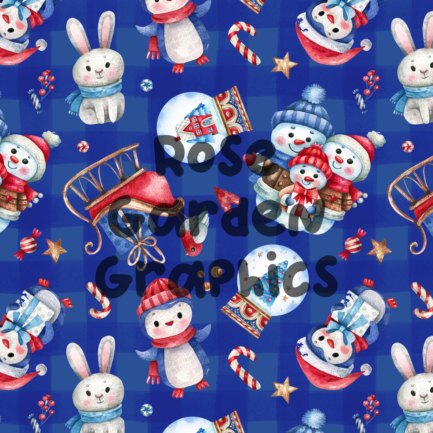 Winter Tidings Seamless Image