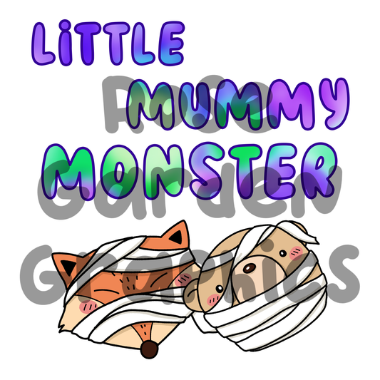 Woodland Mummies "Little Mummy Monster" PNG