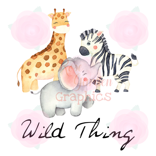 Zoo Animals "Wild Thing" PNG