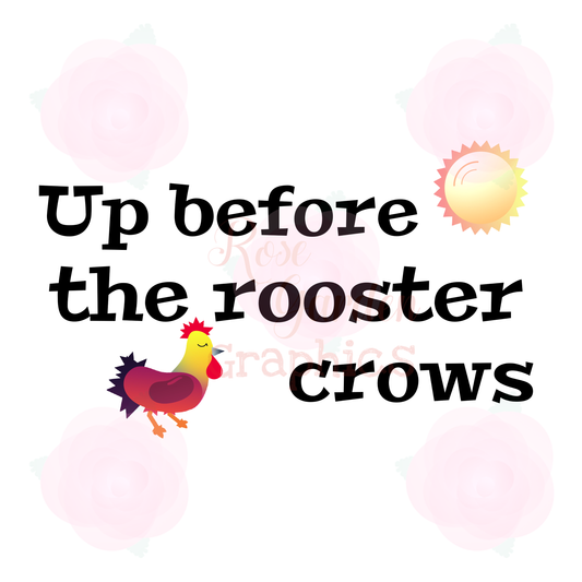 Farmer's Sunrise “Up Before the Rooster Crows” PNG