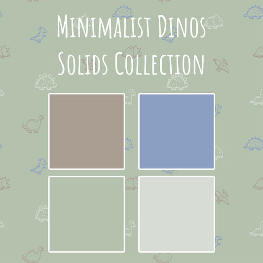 Minimalist Dinos 4 Matching Seamless Solids Collection