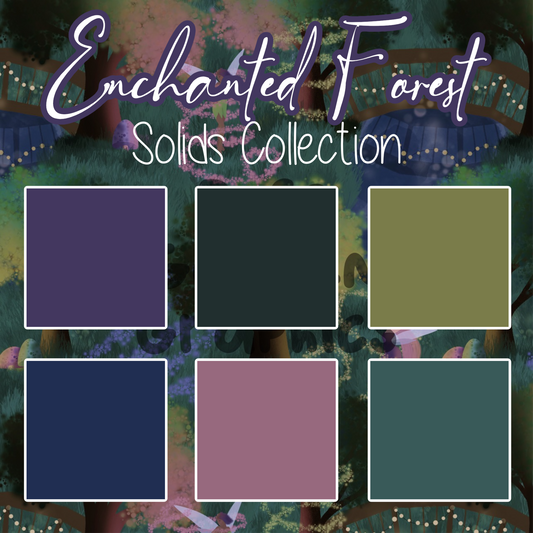 Enchanted Forest Fairies Coordinating Solids Seamless Images Collection
