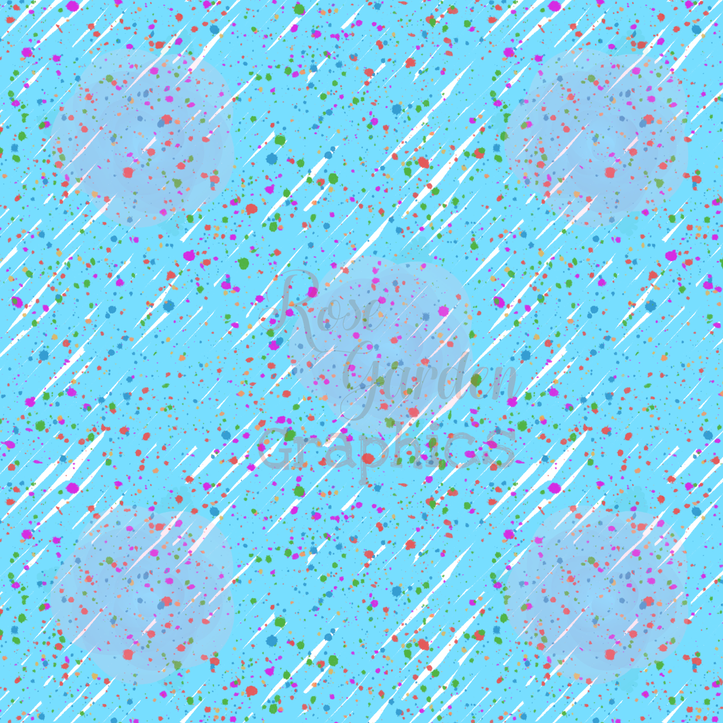 Scribble Splatter Coordinate Seamless Image