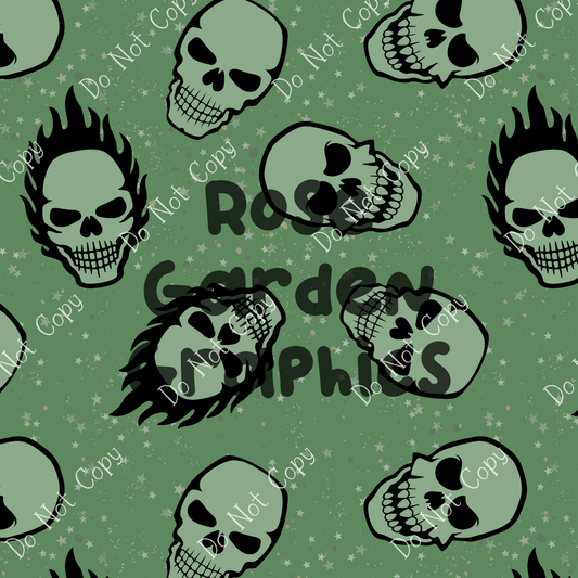 Cool Skulls Seamless Image