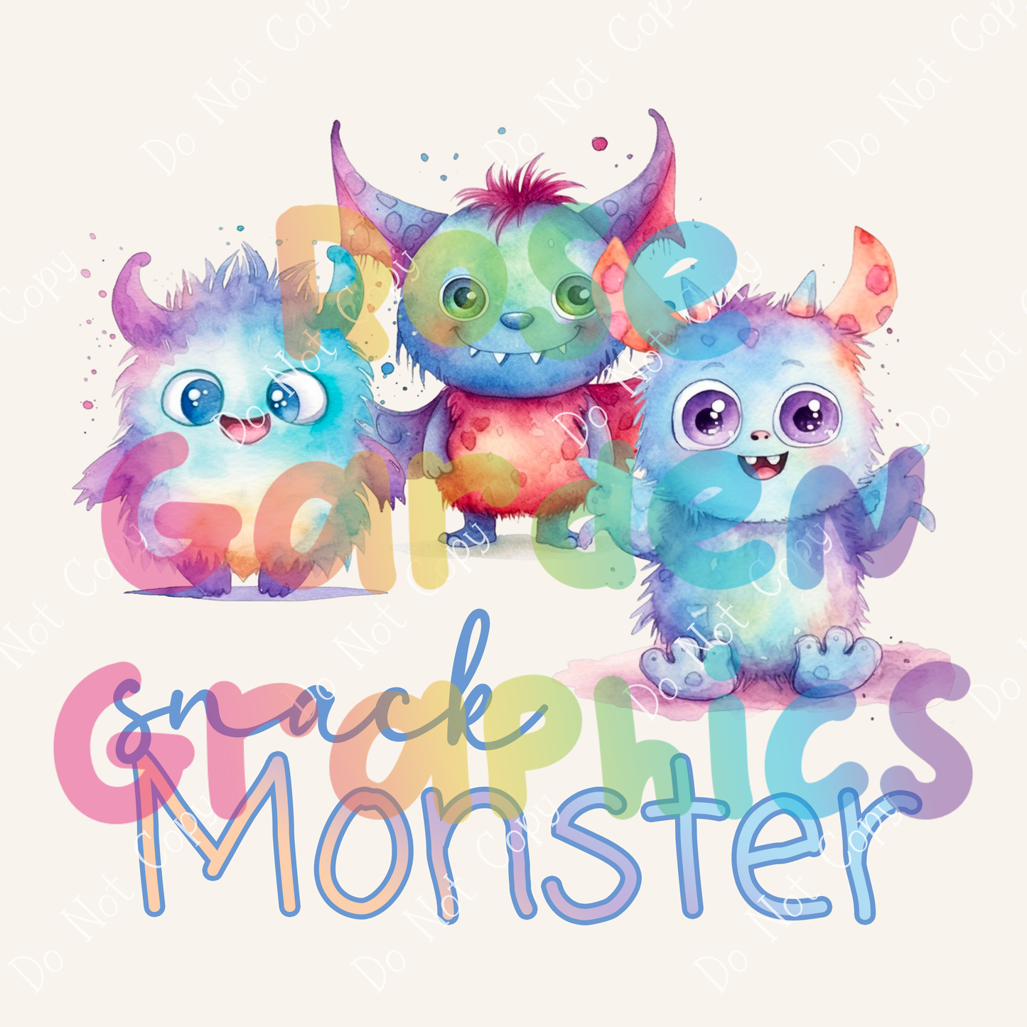 Cute Monsters "Snack Monster" PNG