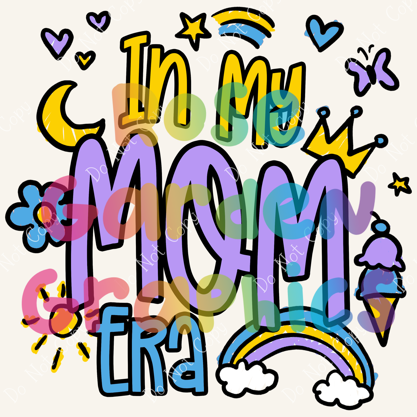 Estoy en la era de mi mamá (combinación de colores 1) PNG