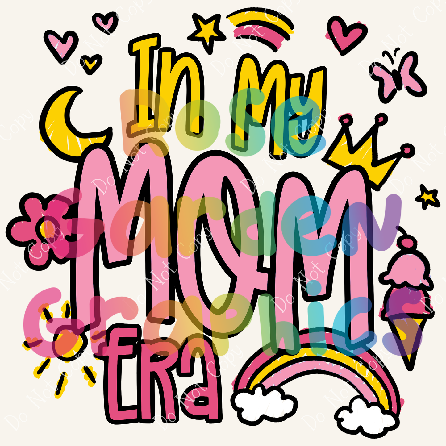 Estoy en la era de mi mamá (combinación de colores 3) PNG