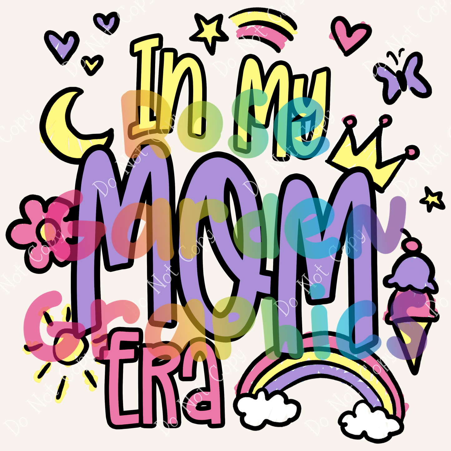 Estoy en la era de mi mamá (combinación de colores 4) PNG