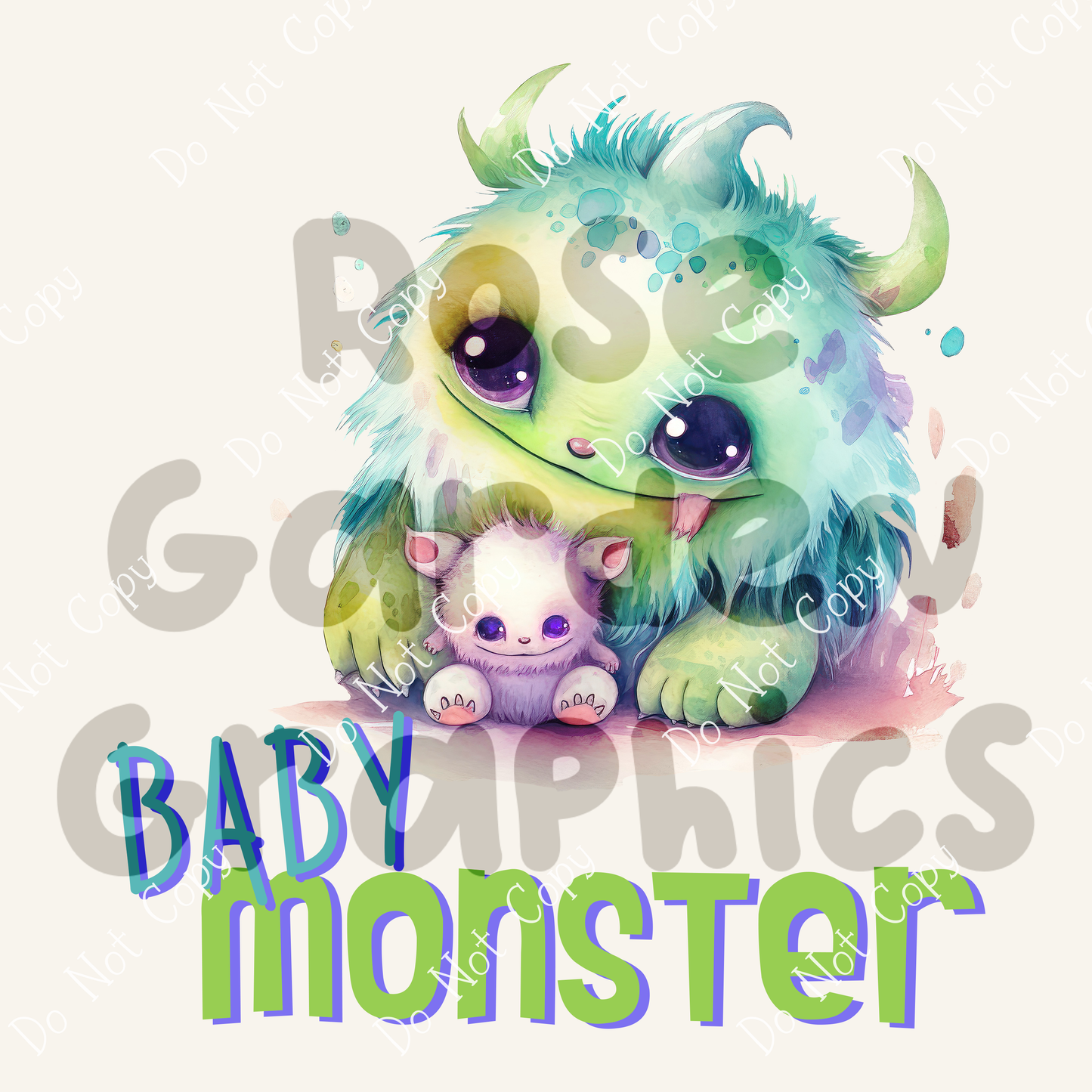 Mommy Monster "Baby Monster" PNG