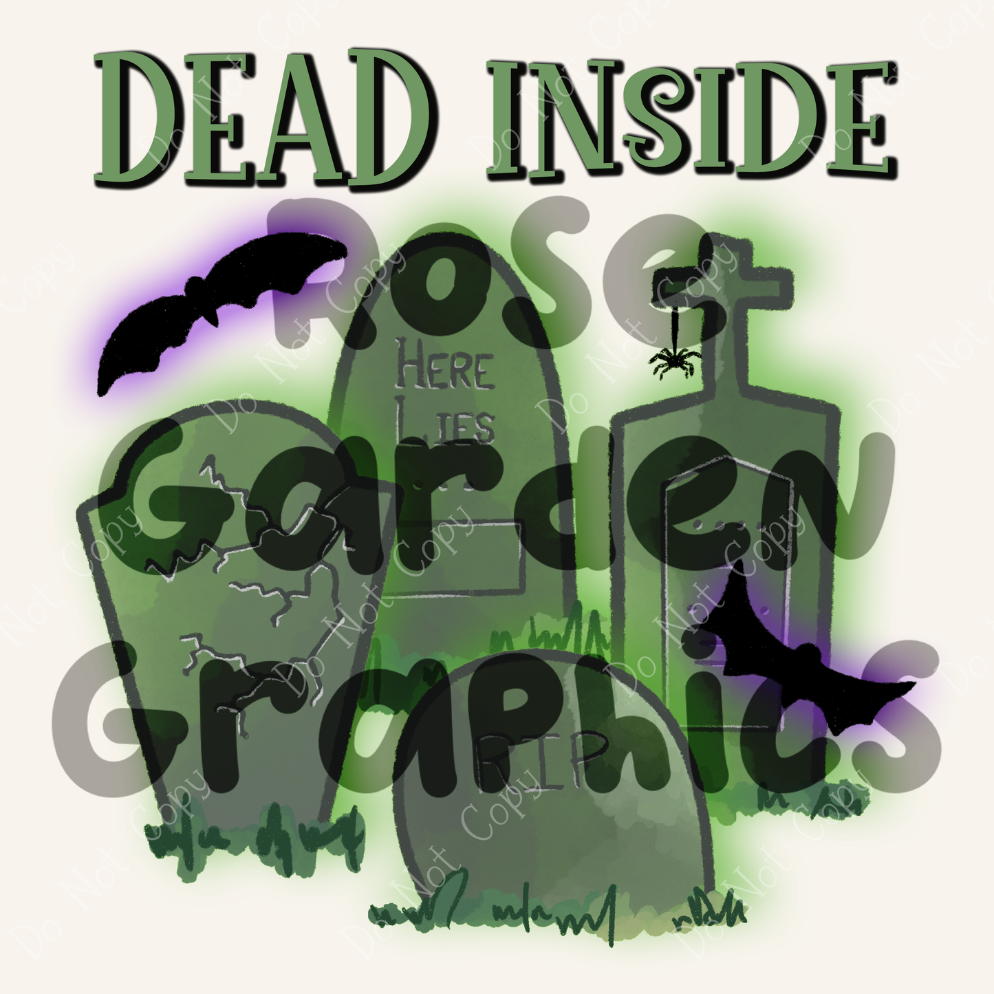 Night Tombstones "Dead Inside" PNG