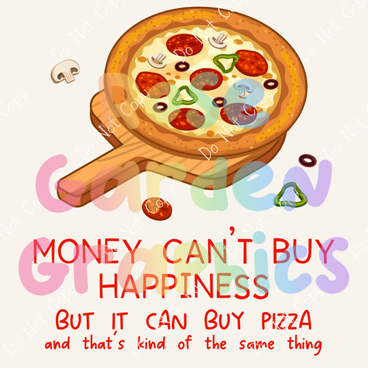 Pizza Chef "Money Can't Buy Happiness But It Can Buy Pizza And That's Kind of the Same Thing" PNG