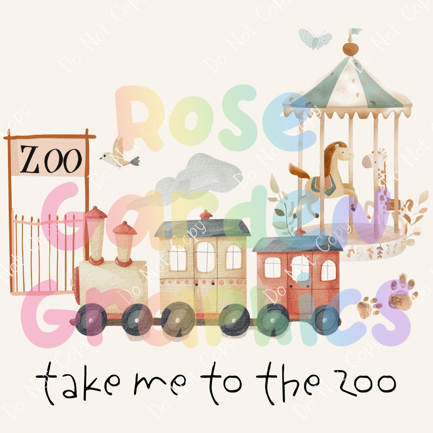 Boho Zoo "Take Me to the Zoo" PNG