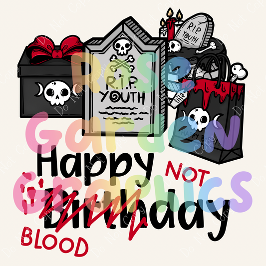 Bloody B-Day "Happy BLOODday" PNG