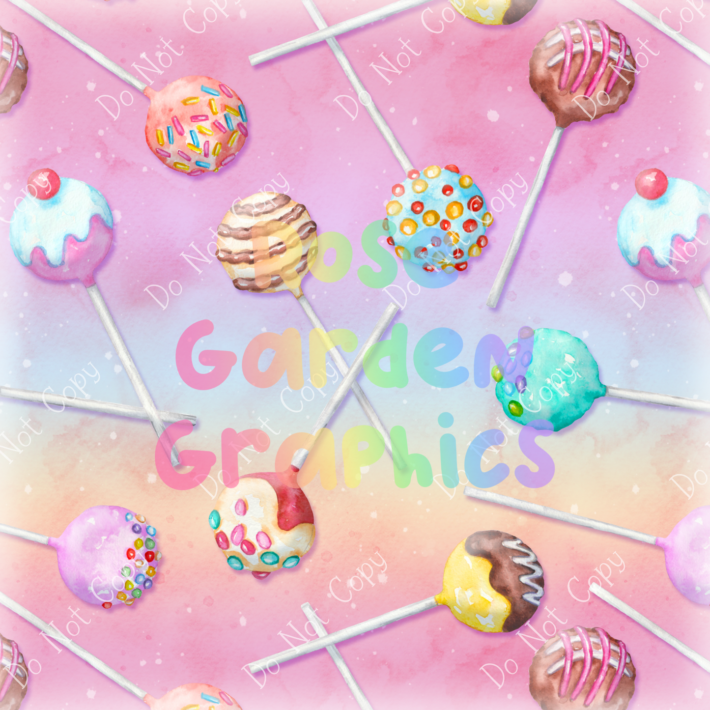 Cake Pops Seamless Image