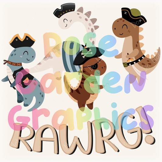 Dino Pirates "Rawrg!" PNG