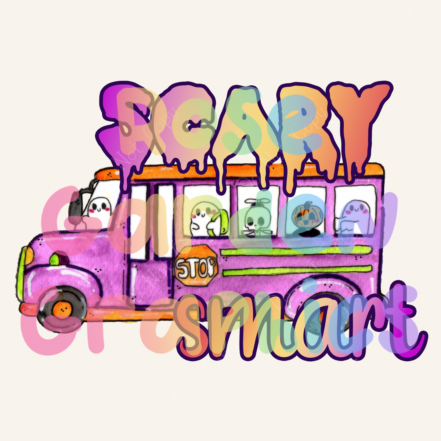 Spooky School "Scary Smart" PNG