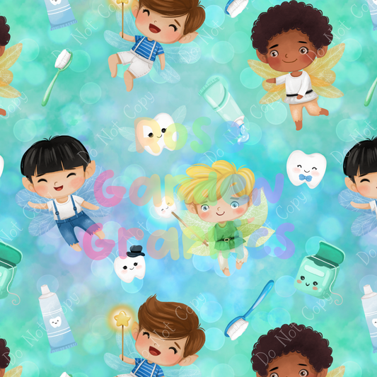 Tooth Fairy Boys Seamless Image