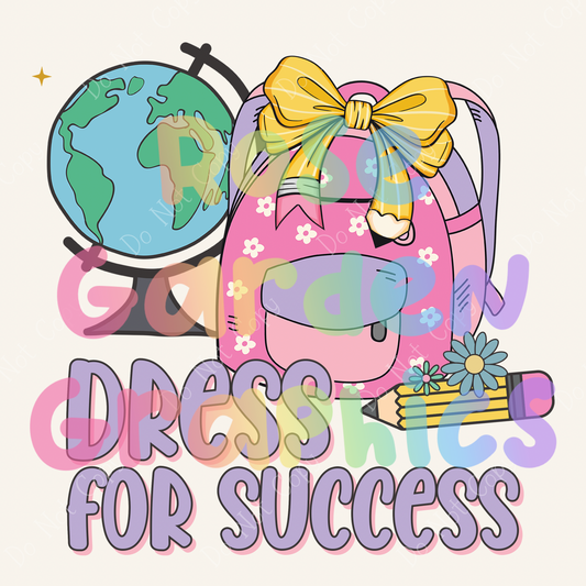 School Bags and Bows "Dress for Success" PNG