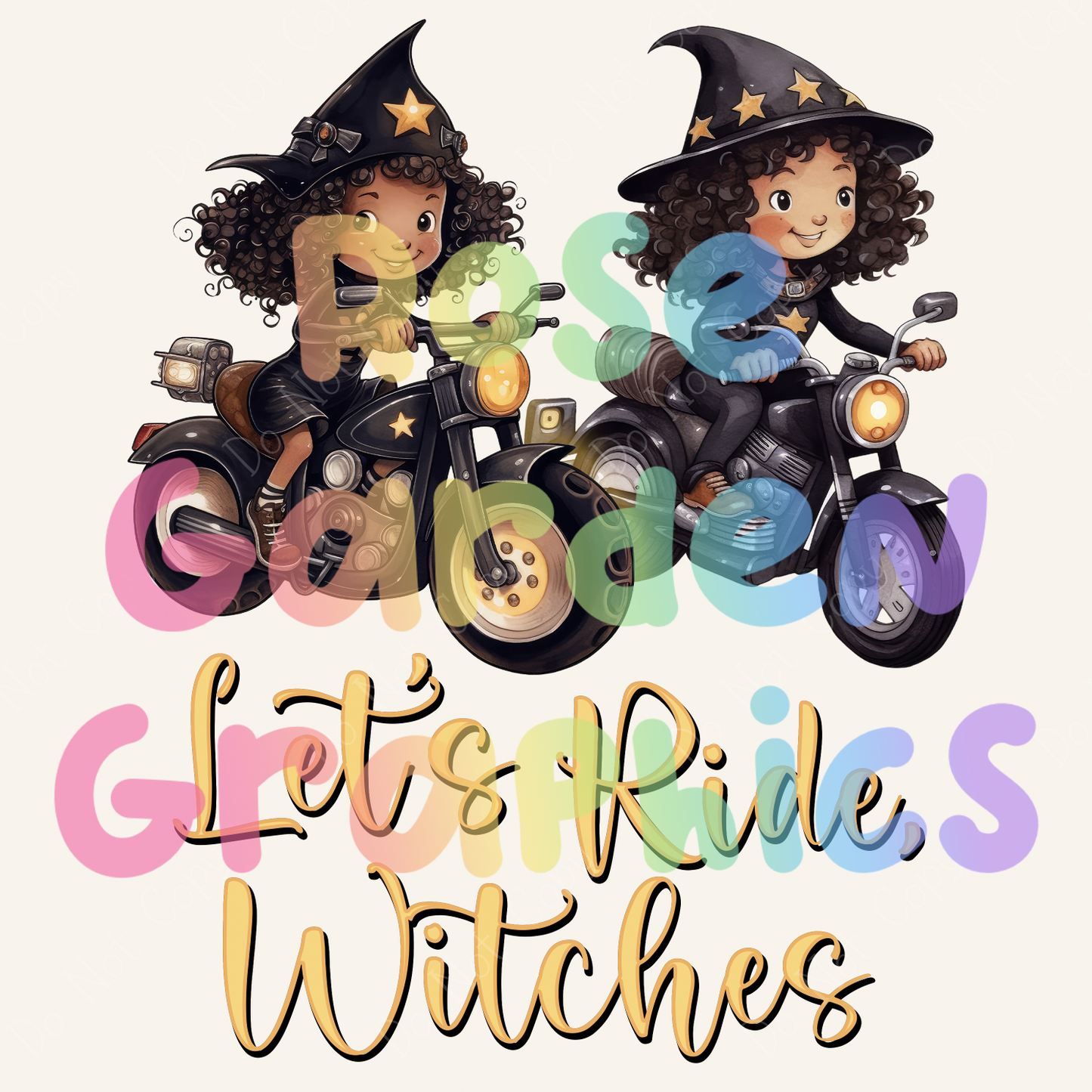 Biker Coven "Let's Ride, Witches" PNG