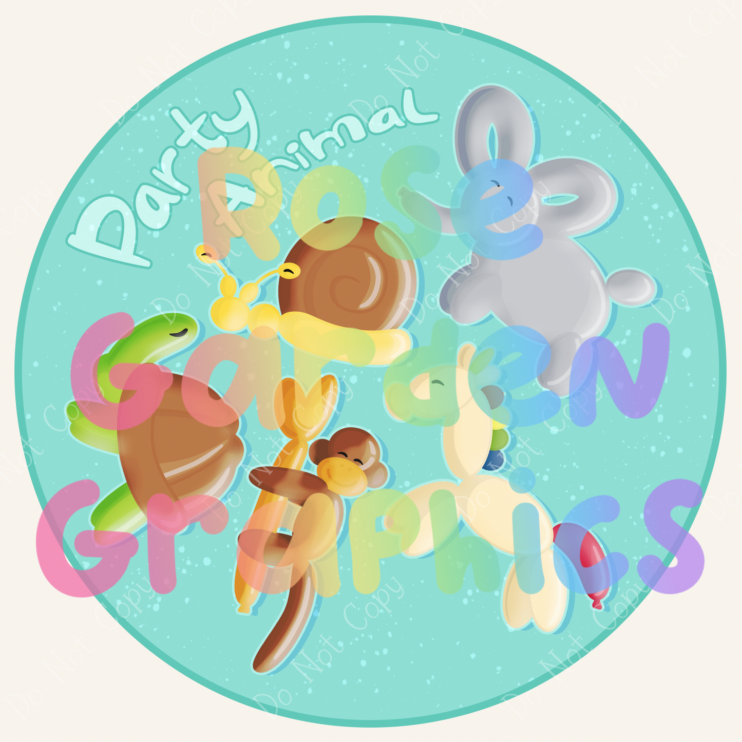 Balloon Animals "Party Animal" PNG