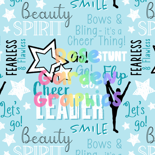 Cheerleading Words Seamless Image