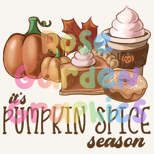 Pumpkin Spice Season "It's Pumpkin Spice Season" PNG