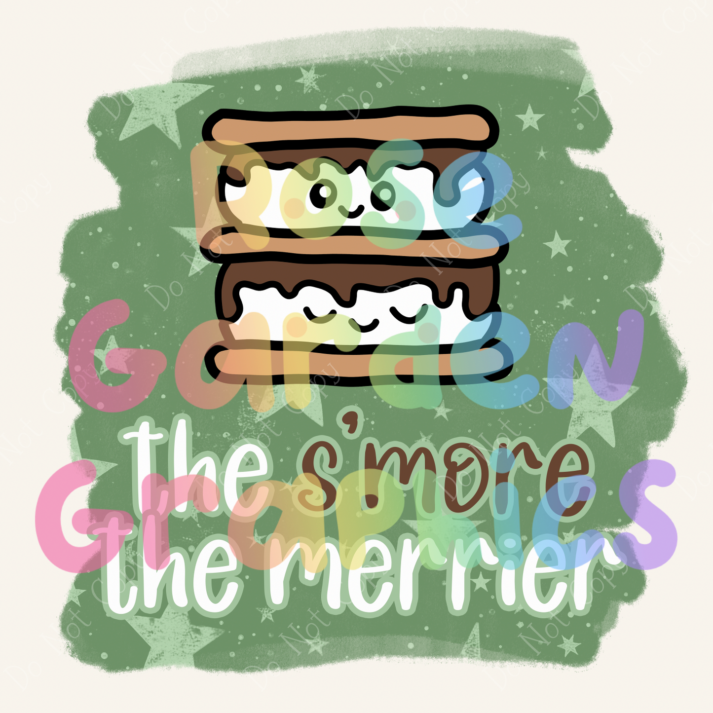 Merry S'mores "The S'more, the Merrier" PNG