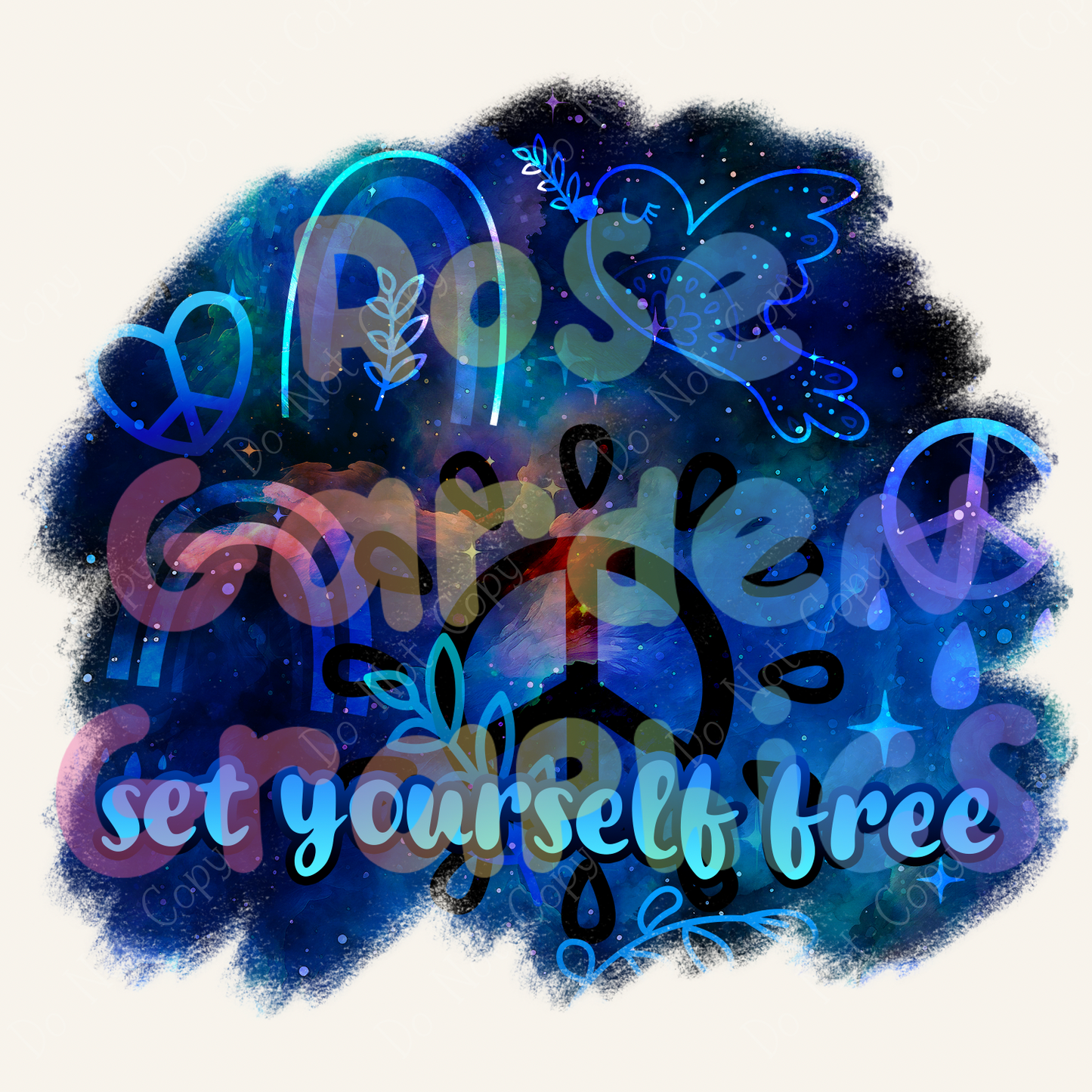 Free Space "Set Yourself Free" PNG