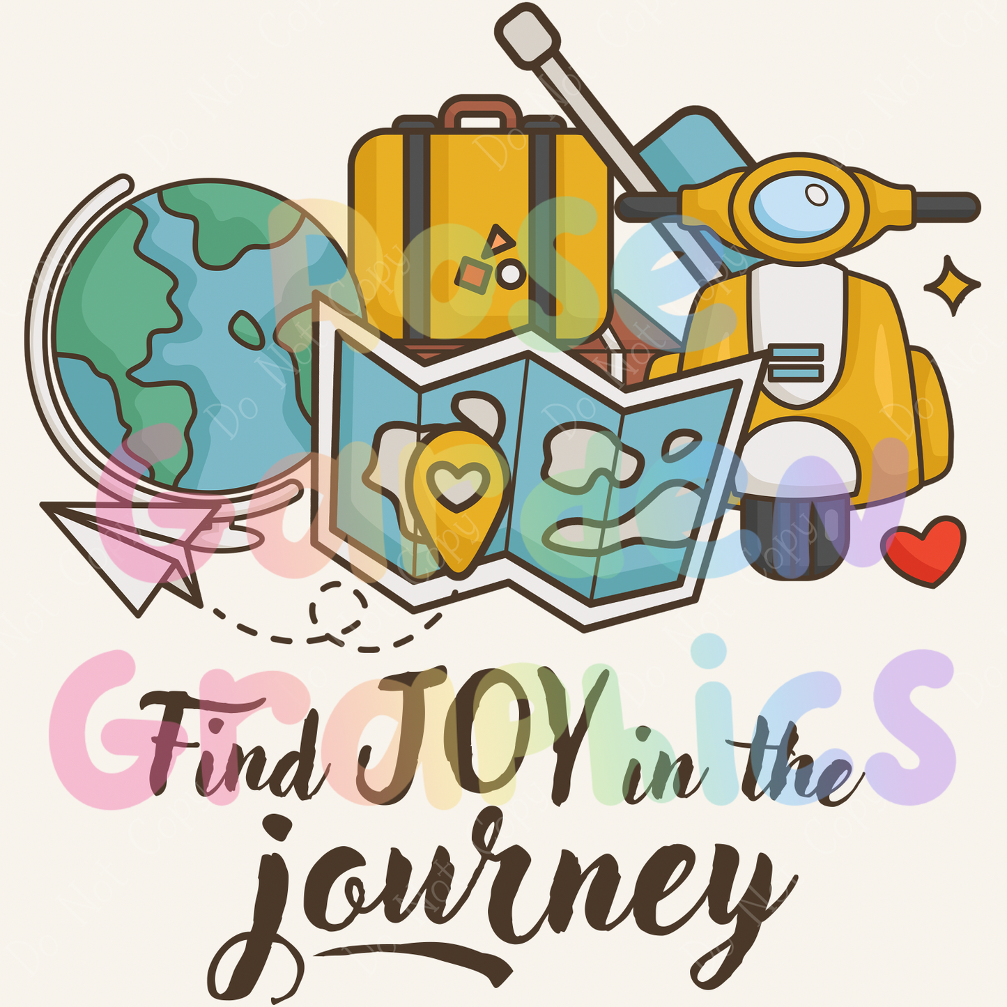 Joyful Journey "Find Joy in the Journey" PNG