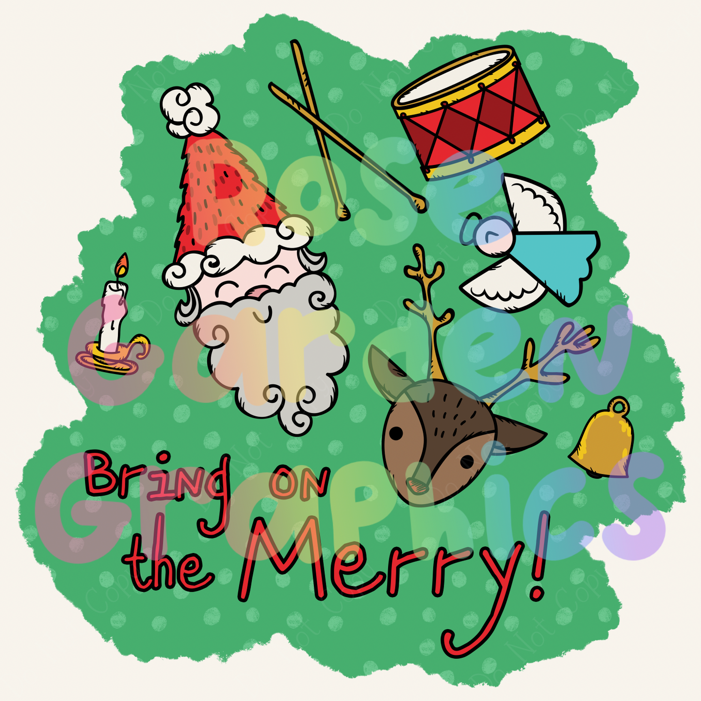 Whimsical Storybook Christmas PNG