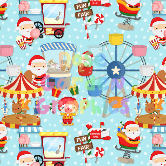 Christmas Carnival Seamless Image