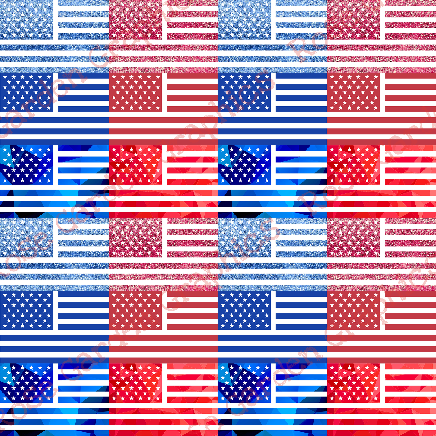 Textured Flags Seamless