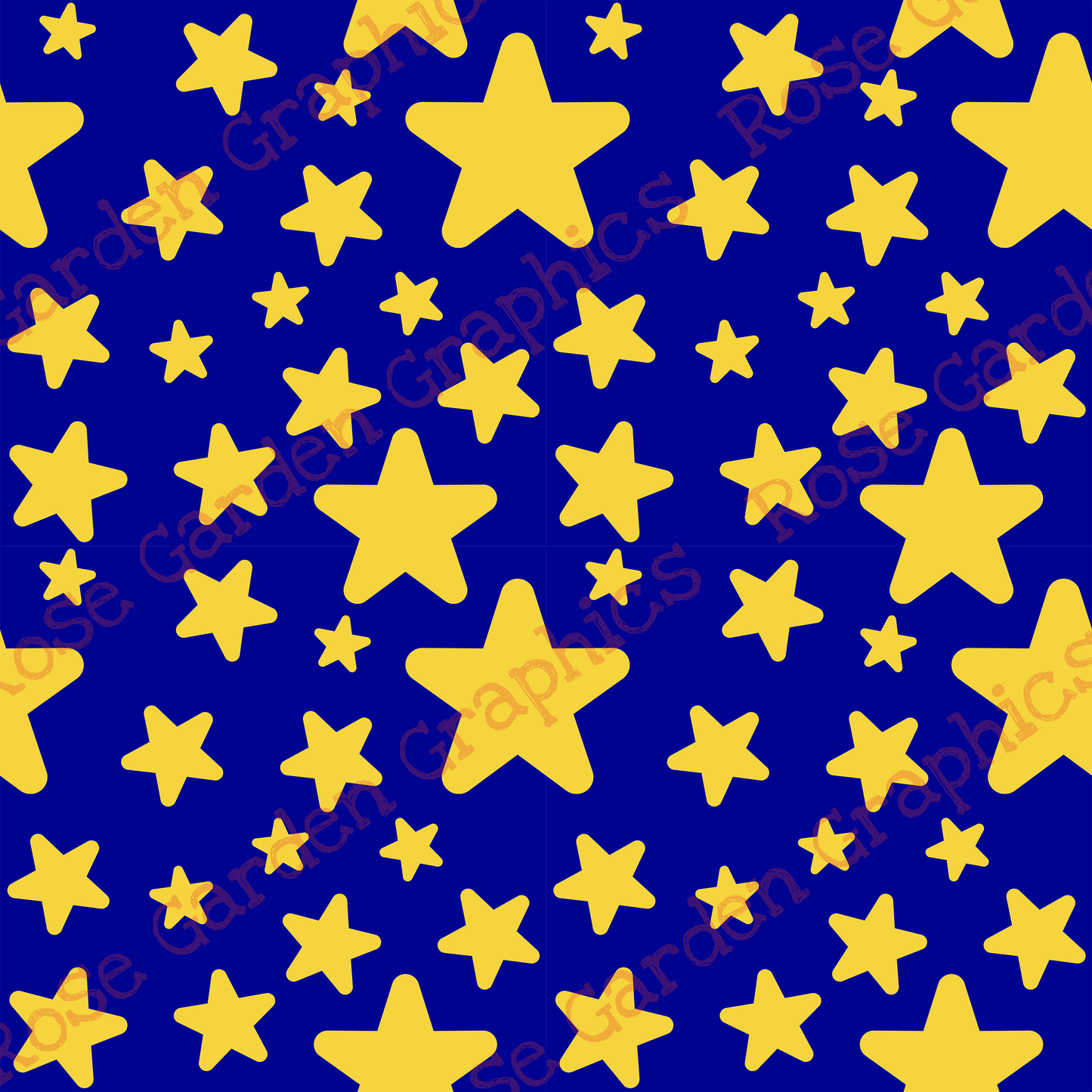 Nighttime Stars Seamless Image