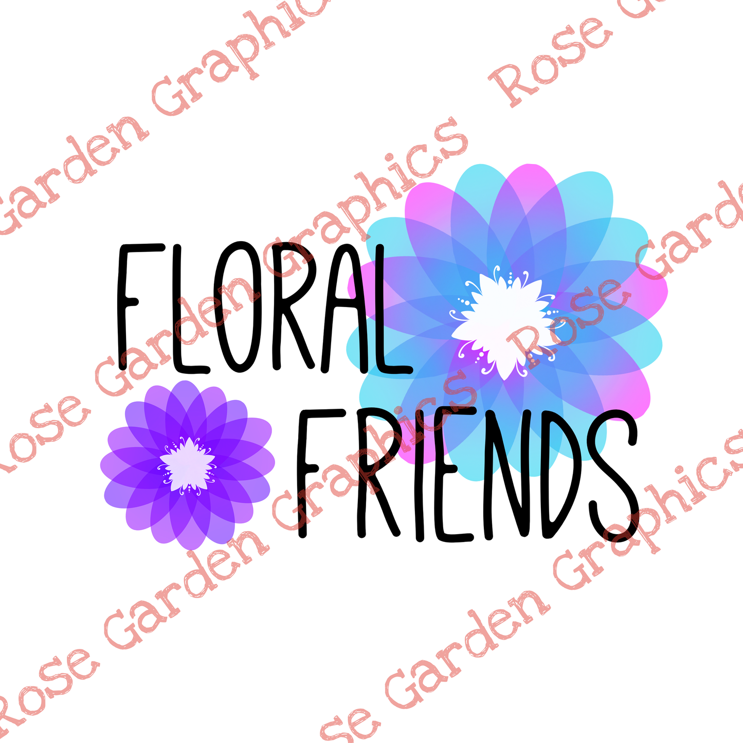Flores Escarchadas “Amigos Florales” PNG