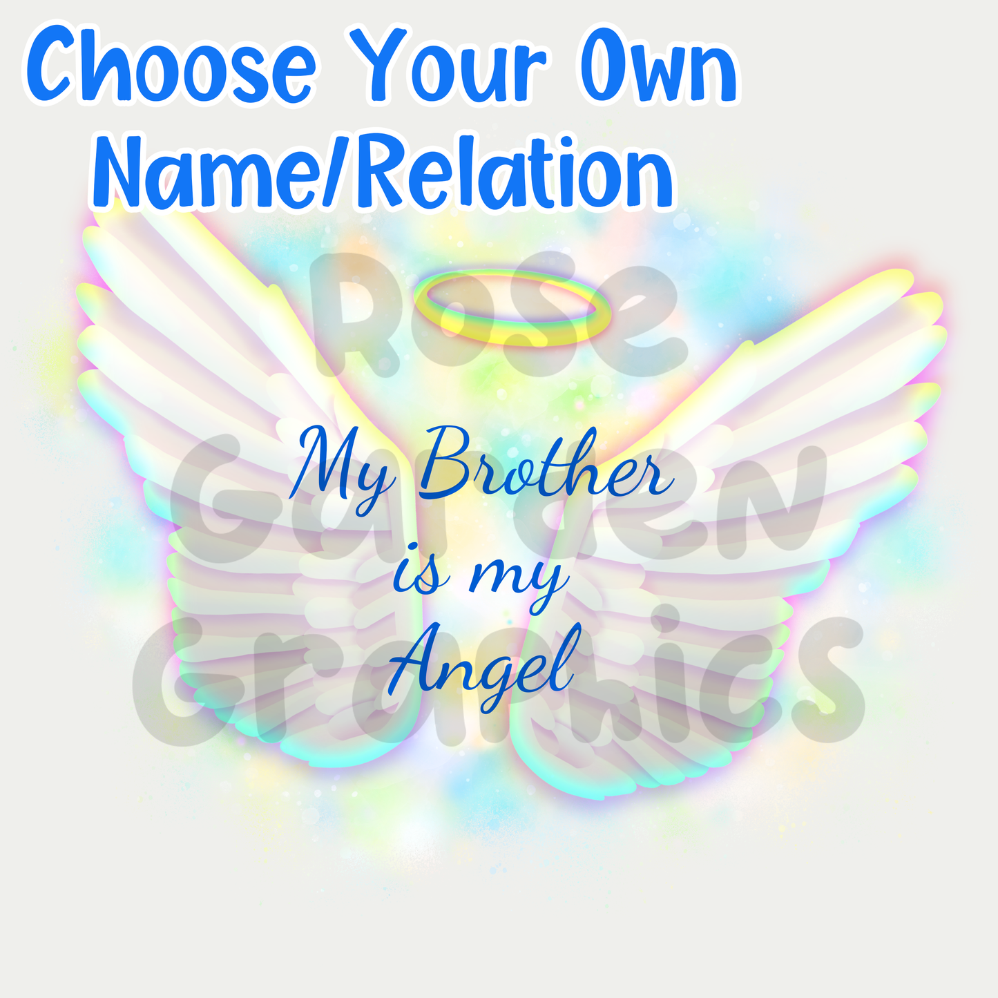 Angel Wings (Blue) Custom PNG ($5 per name file)