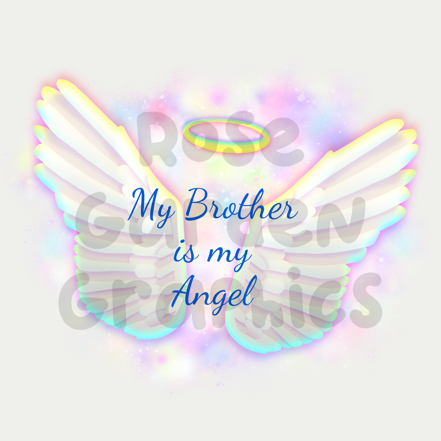 Angel Wings (Pink) "My Brother is My Angel" PNG