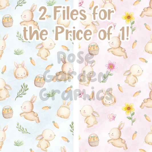 Baby Bunny 2 Seamless Images Bundle