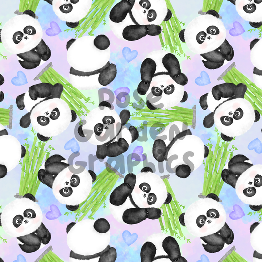 Baby Pandas Seamless Image