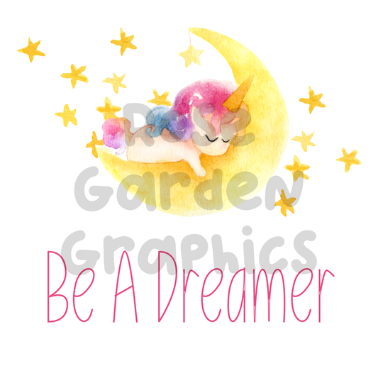 Unicornios Bebés "Sé un Soñador" PNG