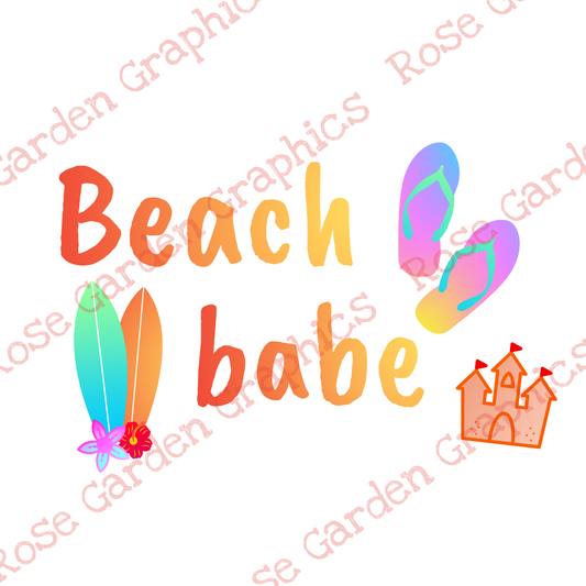 Días de playa "Beach Babe" PNG