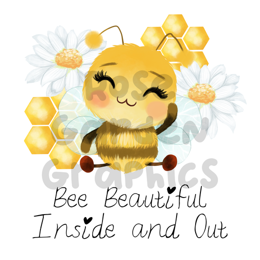 Bees "Bee Beautiful Inside and Out" PNG