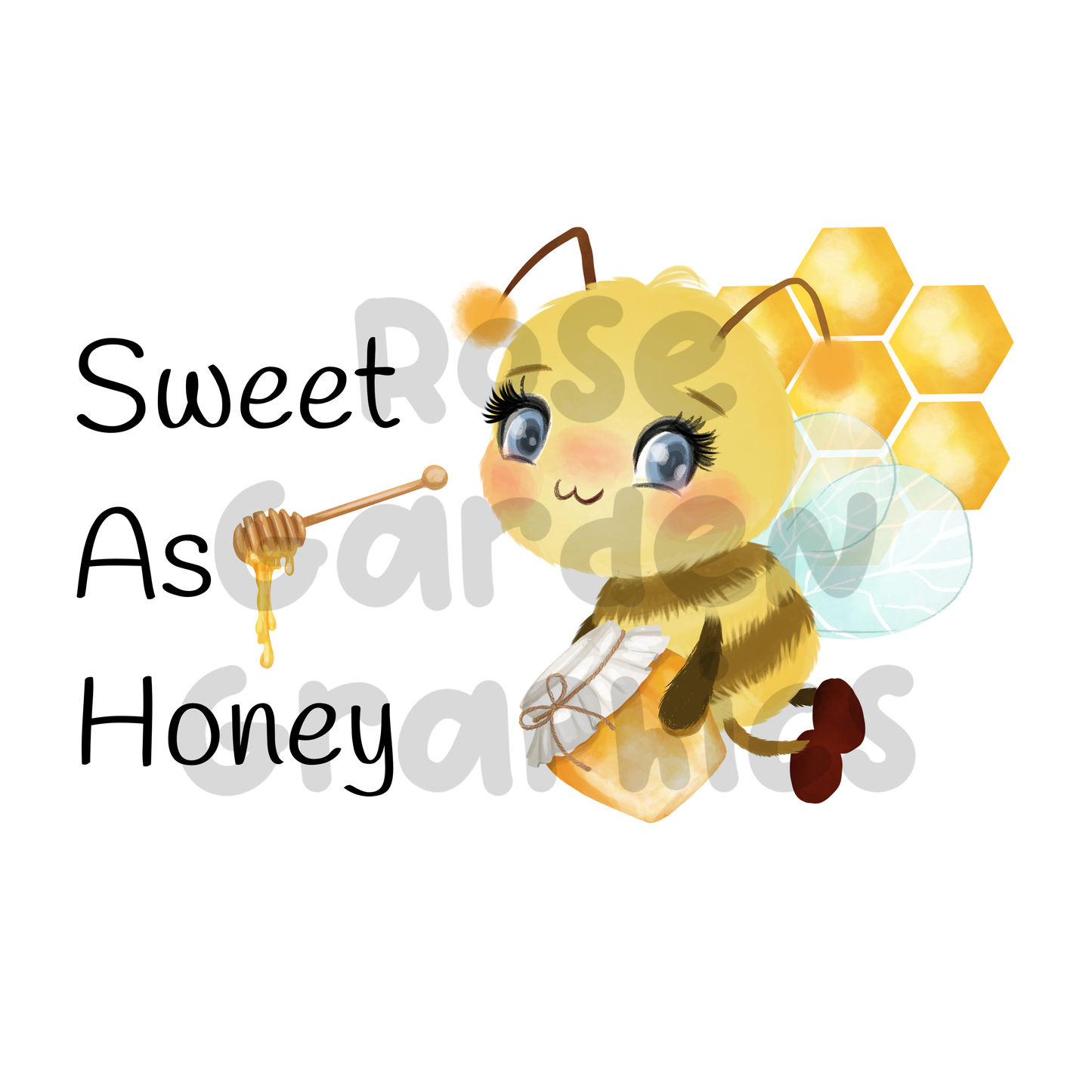 Bees "Sweet As Honey" PNG