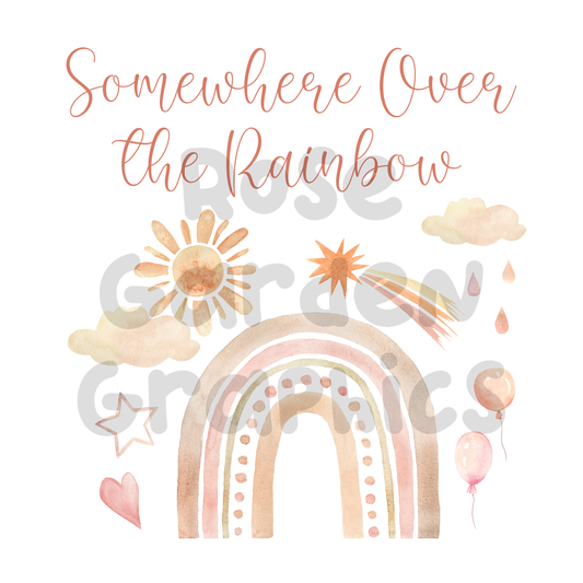 Boho Rainbows "Somewhere Over the Rainbow" PNG